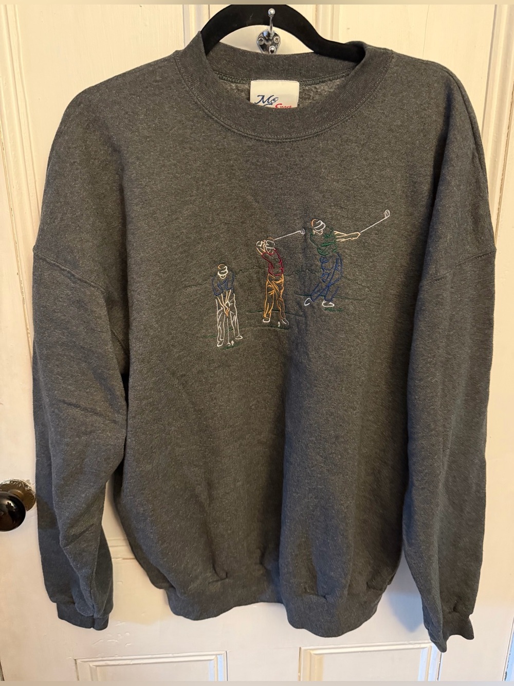 Vintage McGregor Golf Embroidered Crewneck Sweatshirt XL Gray 90s